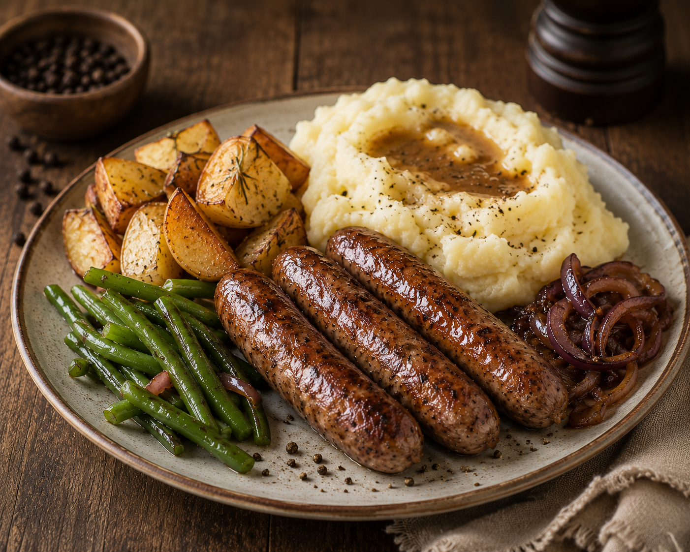 Venison & Black Pepper Sausages