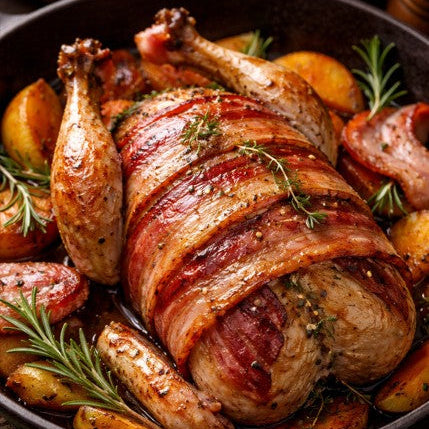 Partridge x 2 wrapped in Bacon