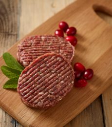 Venison and Cranberry Burger